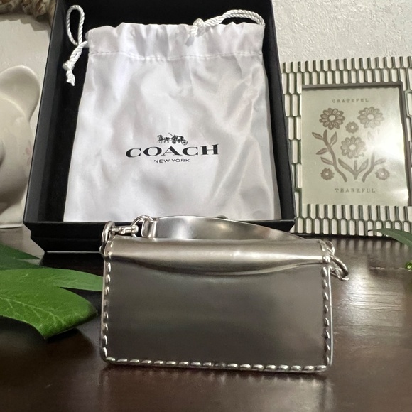 Coach Silver Tabby Bag Charm - Picture 4 of 9